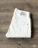 Iron Heart IH-888-WT - 13.5oz Cotton Twill High Rise Tapered Denim Trousers - White