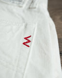 Iron Heart IH-888-WT - 13.5oz Cotton Twill High Rise Tapered Denim Trousers - White