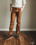 Iron Heart IH-888D - 17oz Duck High Rise Tapered Cut Pants - Brown
