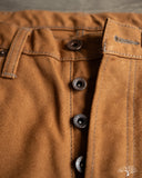 Iron Heart IH-888D - 17oz Duck High Rise Tapered Cut Pants - Brown