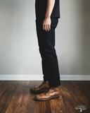 Iron Heart IH-888S-142od - Indigo Overdyed Black High Rise Tapered Denim
