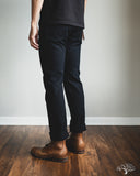 Iron Heart IH-888S-142od - Indigo Overdyed Black High Rise Tapered Denim