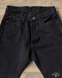 Iron Heart IH-888S-142od - Indigo Overdyed Black High Rise Tapered Denim