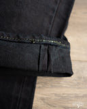 Iron Heart IH-888S-142od - Indigo Overdyed Black High Rise Tapered Denim