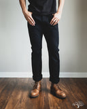 Iron Heart IH-888S-142od - Indigo Overdyed Black High Rise Tapered Denim