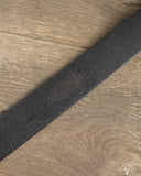 Iron Heart IHB-08-BLK Heavy Duty "Tochigi" Leather Belt with Nickel Garrison Buckle - Black