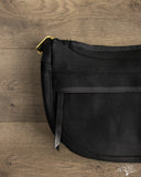 Iron Heart IHE-19-BLK - 21oz Denim Small Shoulder Bag - Black