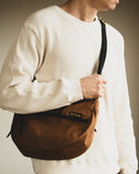 Iron Heart IHE-19-BRN - 17oz Duck Small Shoulder Bag - Brown