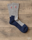 Iron Heart IHG-030 Work Boot Socks - Grey/Navy