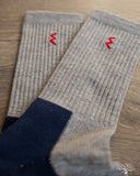 Iron Heart IHG-030 Work Boot Socks - Grey/Navy