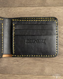 Iron Heart IHG-071-BLK - Slimline Small Shell Cordovan Wallet - Black