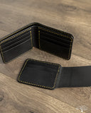 Iron Heart IHG-071-BLK - Slimline Small Shell Cordovan Wallet - Black