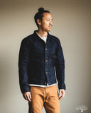 Iron Heart IHJ-140-IG - 19oz Selvedge Denim Type I Jacket - Indigo/Grey