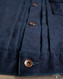 Iron Heart IHJ-140-IG - 19oz Selvedge Denim Type I Jacket - Indigo/Grey