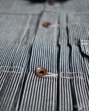 Iron Heart IHJ-141-IND - 10.5oz Narrow Stripe Hickory Type I Jacket - Indigo