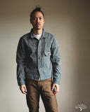 Iron Heart IHJ-141-IND - 10.5oz Narrow Stripe Hickory Type I Jacket - Indigo