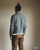 Iron Heart IHJ-141-IND - 10.5oz Narrow Stripe Hickory Type I Jacket - Indigo