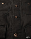 Iron Heart IHJ-148-BLK - 10oz Kurashikizome Organic Cotton Duck Chore Jacket - Black