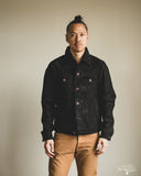 Iron Heart IHJ-155-BLK Horsehide Suede Modified Type III Jacket - Black