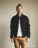 Iron Heart IHJ-155-BLK Horsehide Suede Modified Type III Jacket - Black