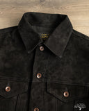 Iron Heart IHJ-155-BLK Horsehide Suede Modified Type III Jacket - Black