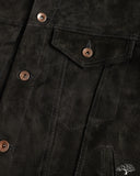 Iron Heart IHJ-155-BLK Horsehide Suede Modified Type III Jacket - Black