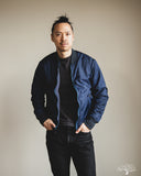 Iron Heart IHJ-157-NAV - Reversible Fleece Jacket - Navy