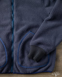Iron Heart IHJ-157-NAV - Reversible Fleece Jacket - Navy