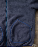 Iron Heart IHJ-157-NAV - Reversible Fleece Jacket - Navy