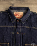 Iron Heart IHJ-163-IND - Cotton/Linen Denim Type II Jacket - Indigo