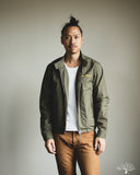 Iron Heart IHJ-165-ODG - 6.2oz Serge Drizzler Jacket - Olive Drab Green