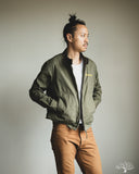Iron Heart IHJ-165-ODG - 6.2oz Serge Drizzler Jacket - Olive Drab Green