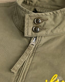 Iron Heart IHJ-165-ODG - 6.2oz Serge Drizzler Jacket - Olive Drab Green