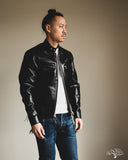 Iron Heart IHJ-35 - Japanese Horsehide Rider's Jacket - Black