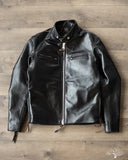 Iron Heart IHJ-35 - Japanese Horsehide Rider's Jacket - Black
