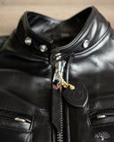 Iron Heart IHJ-35 - Japanese Horsehide Rider's Jacket - Black