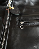 Iron Heart IHJ-35 - Japanese Horsehide Rider's Jacket - Black