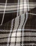 Iron Heart IHSH-439-BLK - 9oz Selvedge Flannel Check Western Shirt - Black