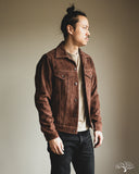 Iron Heart IHJ-49-BRN Split Steer Modified Type III Jacket - Brown