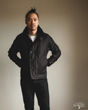 Iron Heart IHM-35-BLK - Whipcord N1 Deck Jacket - Black / Black