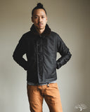 Iron Heart IHM-37-BLK - Oiled Whipcord N1 Deck Jacket - Black