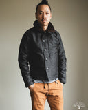 Iron Heart IHM-37-BLK - Oiled Whipcord N1 Deck Jacket - Black