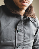 Iron Heart IHM-37-BLK - Oiled Whipcord N1 Deck Jacket - Black