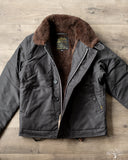 Iron Heart IHM-37-BLK - Oiled Whipcord N1 Deck Jacket - Black