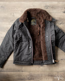 Iron Heart IHM-37-BLK - Oiled Whipcord N1 Deck Jacket - Black