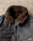 Iron Heart IHM-37-BLK - Oiled Whipcord N1 Deck Jacket - Black