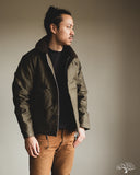 Iron Heart IHM-37-GRN - Oiled Whipcord N1 Deck Jacket - Army Green