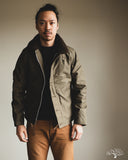 Iron Heart IHM-37-GRN - Oiled Whipcord N1 Deck Jacket - Army Green