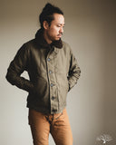 Iron Heart IHM-37-GRN - Oiled Whipcord N1 Deck Jacket - Army Green