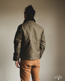 Iron Heart IHM-37-GRN - Oiled Whipcord N1 Deck Jacket - Army Green